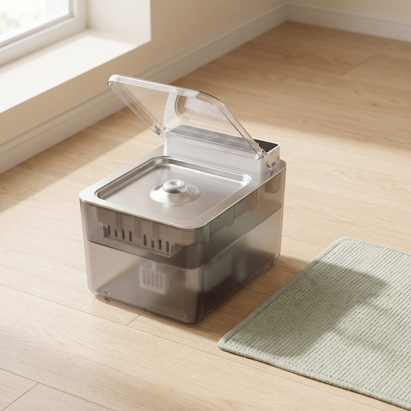 PureFlow Pet Fountain in a sunlit room