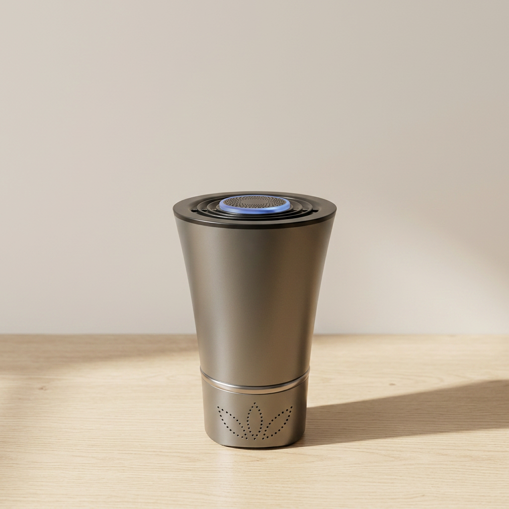 Clarity Mini True HEPA Desktop Air Purifier on a desk