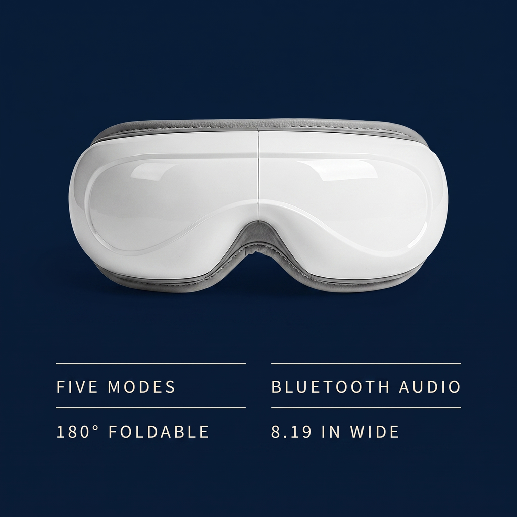Specifications — five modes, Bluetooth audio, 180° foldable, 8.19 in wide