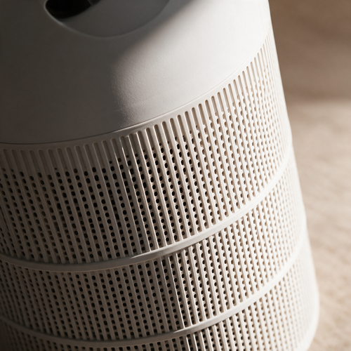 Intake vent detail on the air purifier housing