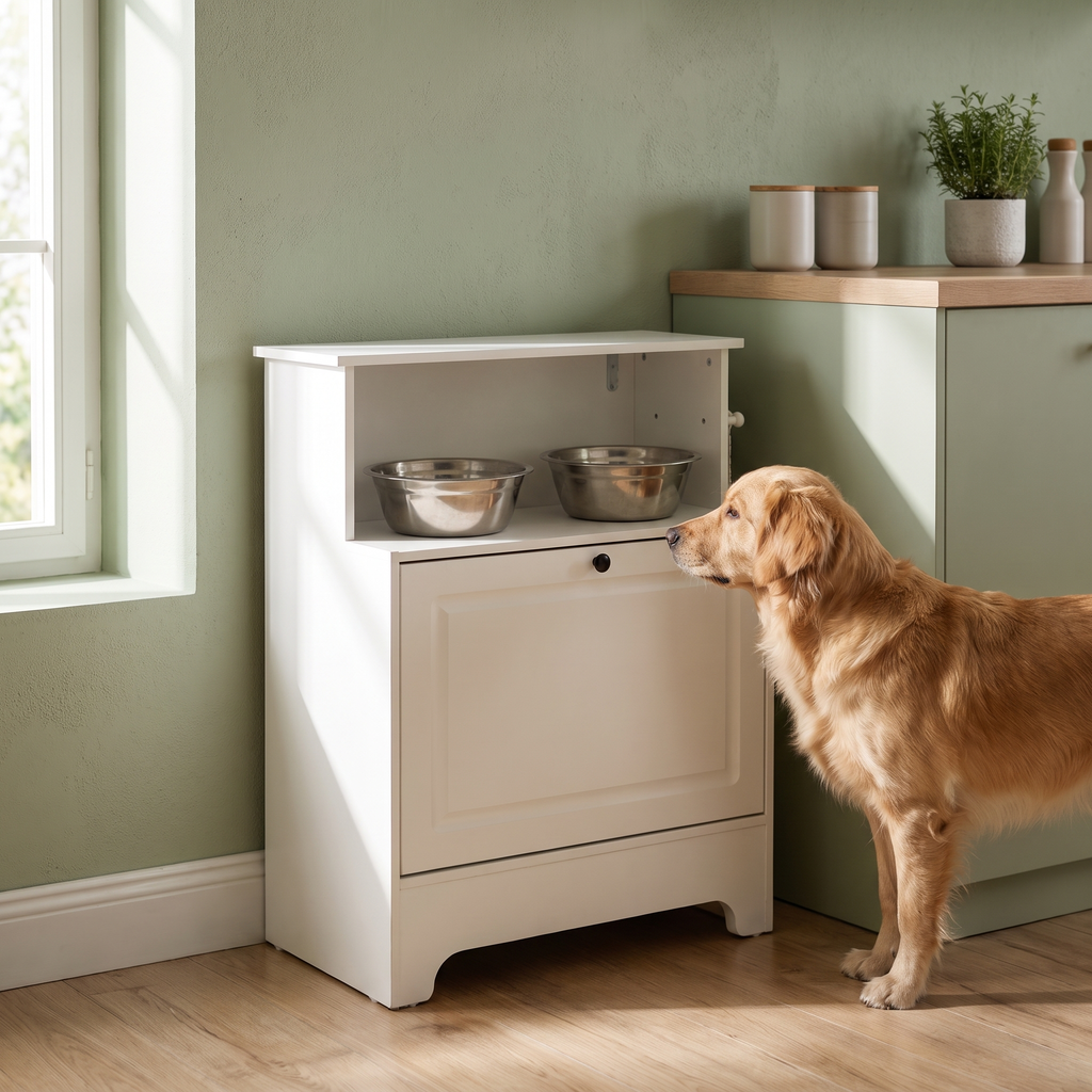MealPost Elevated Pet Feeding Station lifestyle scene